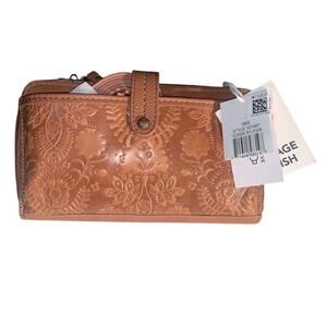 The Sak Iris Women's Shoulder Bag Embossed Floral Vintage Finish